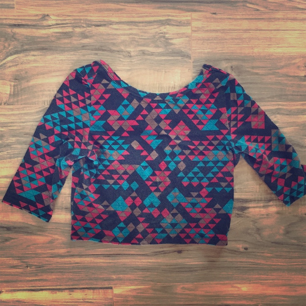 Forever 21 Geometric Crop Top